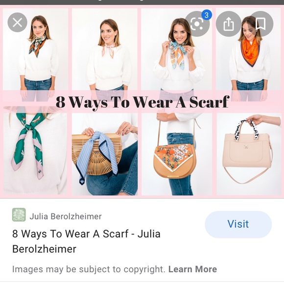 Gal meets glam ❗️LAST ONE ❗️100% silk scarf - Picture 4 of 8